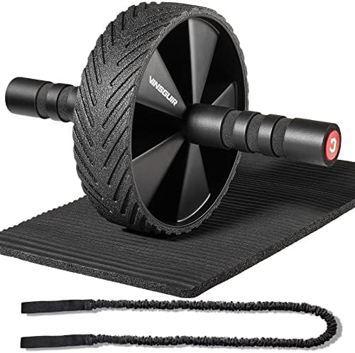 Vinsguir Ab Roller Wheel Kit - Ab Workout Equipment with Resistance Bands & Knee Mat，Exercise Roller | Amazon (US)