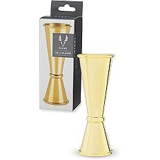 Viski Japanese Style Double Jigger for Cocktails, Bar Kit Essential, 1oz and 2oz with Interior Me... | Amazon (US)