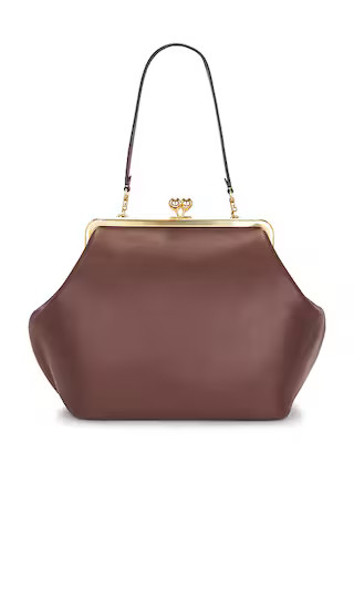 Kisslock Frame Bag in Dark Brown | Revolve Clothing (Global)