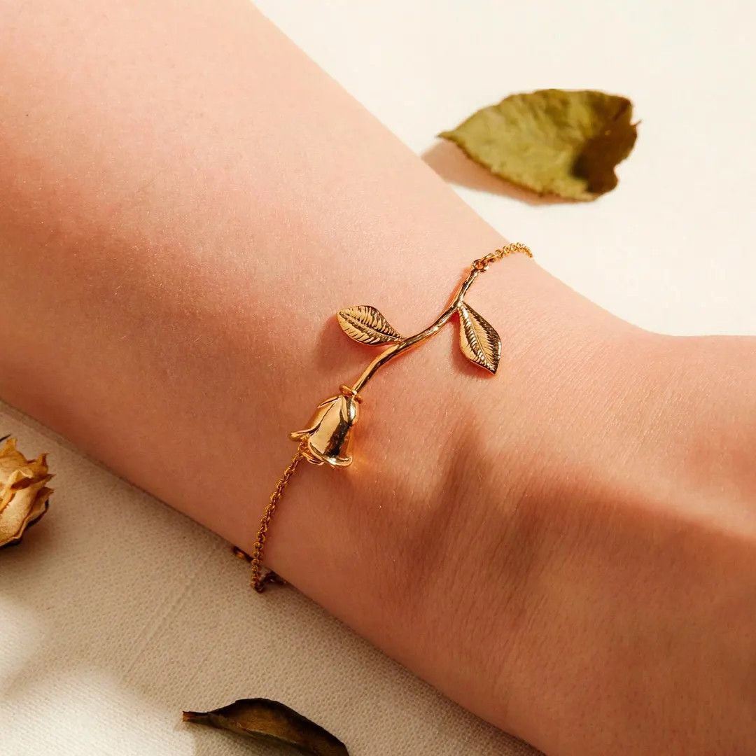 Beauty and the Beast Bracelet Birthday Gift Rose Charm Bracelets Costume Jewelry Mom Gifts for Wo... | Etsy (US)