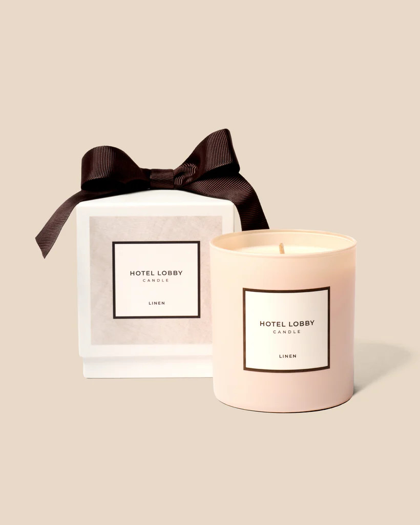Linen Candle | Hotel Lobby Candle