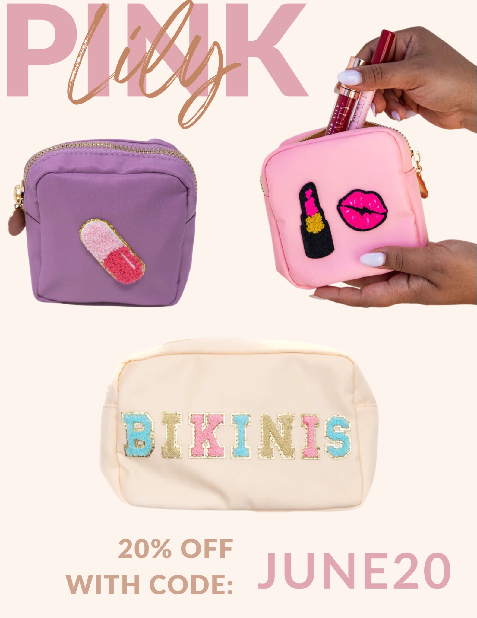 Love these travel size bags for on the go needs 💄

#LTKitbag #LTKtravel #LTKunder50