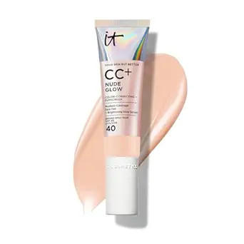 IT Cosmetics CC+ Nude Glow SPF 40 - Medium Coverage Foundation, 2% Niacinamide + Hyaluronic Acid ... | Amazon (US)