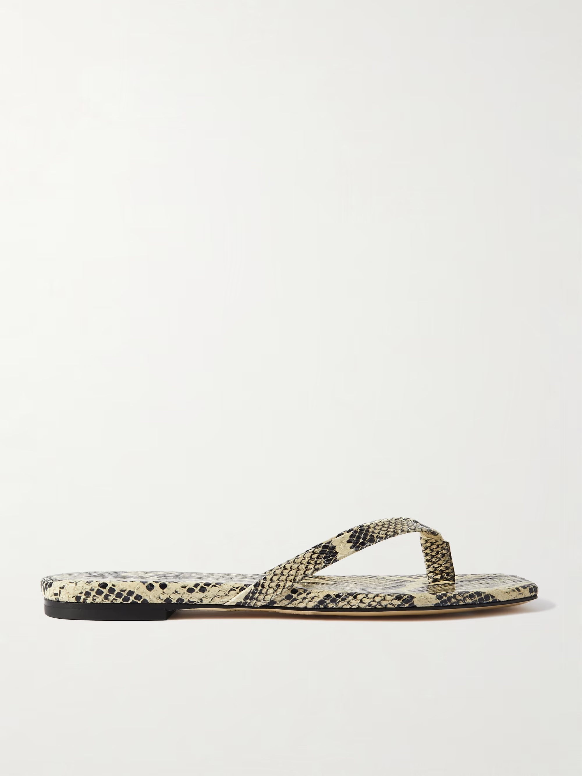 Renee snake-effect leather sandals | NET-A-PORTER (US)