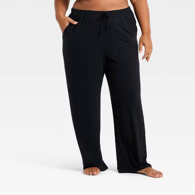 Women's Jersey Pajama Pants - Auden™ Black 1X | Target
