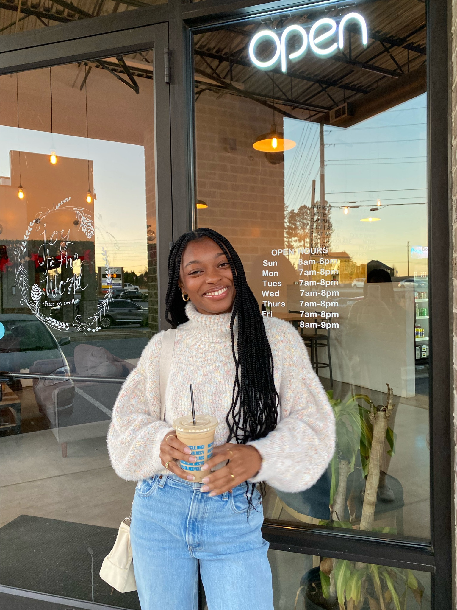 Chunky turtleneck sweater, Abercrombie jeans, coffee outfit, chunky boots, winter outfit 

#LTKunder100 #LTKSeasonal #LTKfit