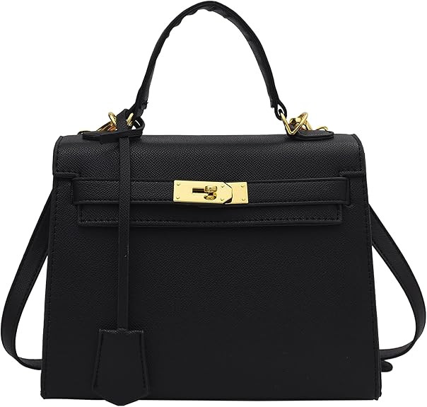 Women's Top Handle Satchel with Detachable Strap Top Handle Bag Designer Leather Crossbody Bag Ha... | Amazon (US)