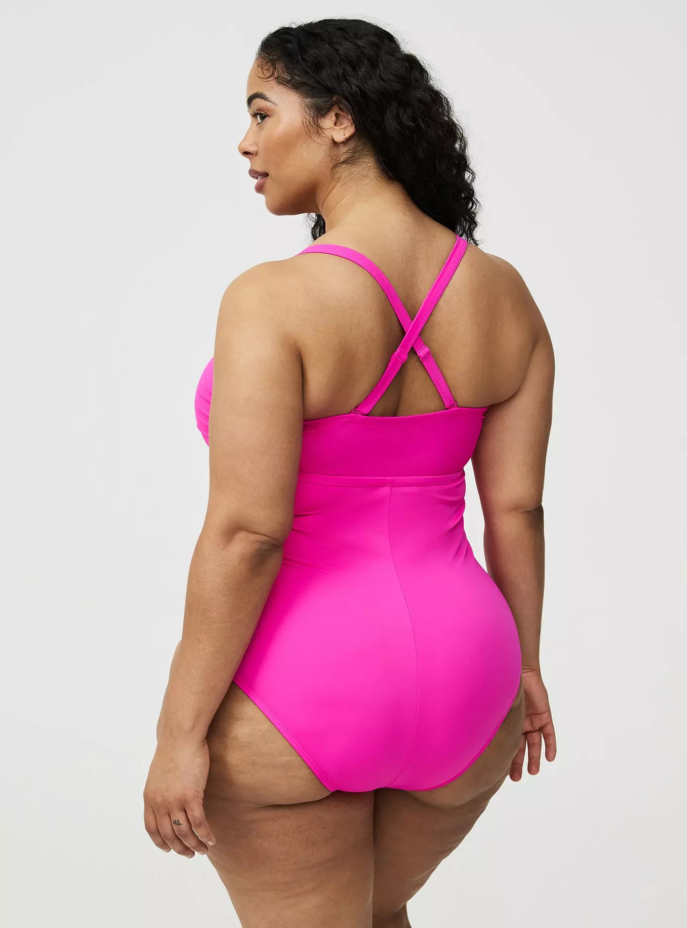 Slim Fix Lattice One Piece Swimsuit | Torrid (US & Canada)