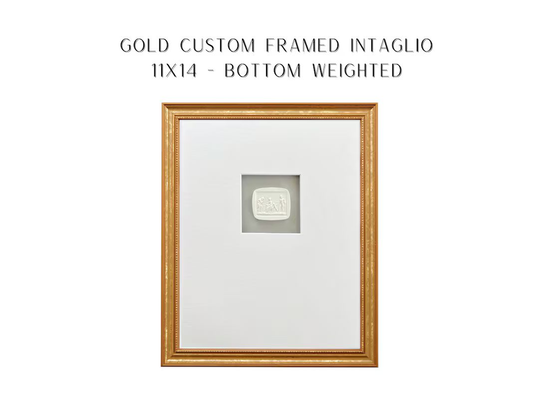 Intaglio Framed  11x14 Custom Gold Framed Intaglio  Holiday - Etsy | Etsy (US)