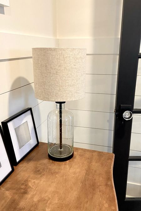 Starting a bit of a new year’s refresh on the mudroom! Love this seeded glass lamp. It just feels right for our old house.🖤

#LTKFind #LTKhome