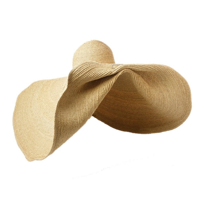 New enlarged brim diameter 1 m hand woven lafayette big brim hat stage show concave shape big bri... | Etsy (UK)