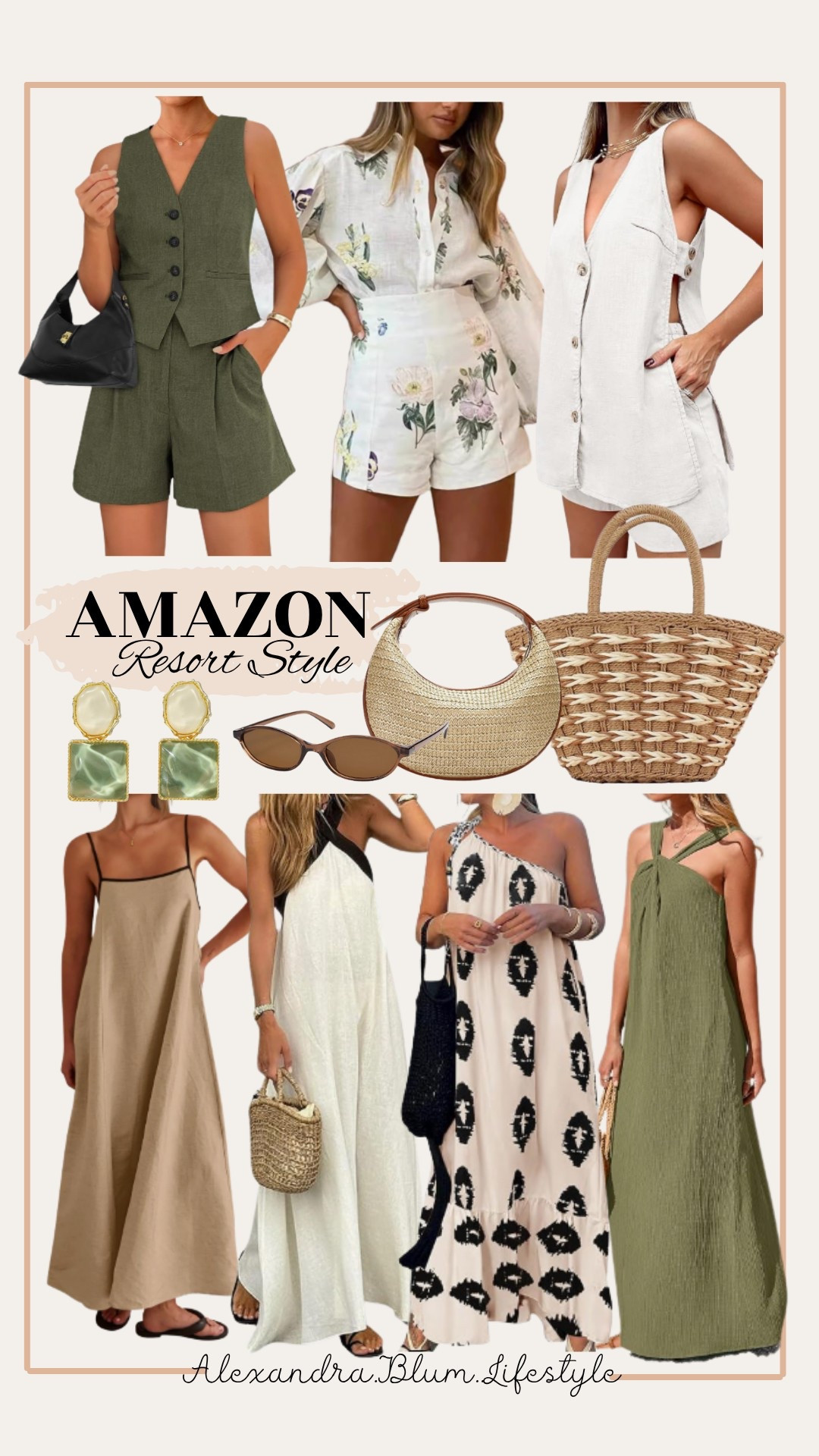 Amazon resort style! Amazon summer vacation maxi dresses! Matching sets! Resort style summer purses!

#LTKItBag #LTKFindsUnder100 #LTKFindsUnder50