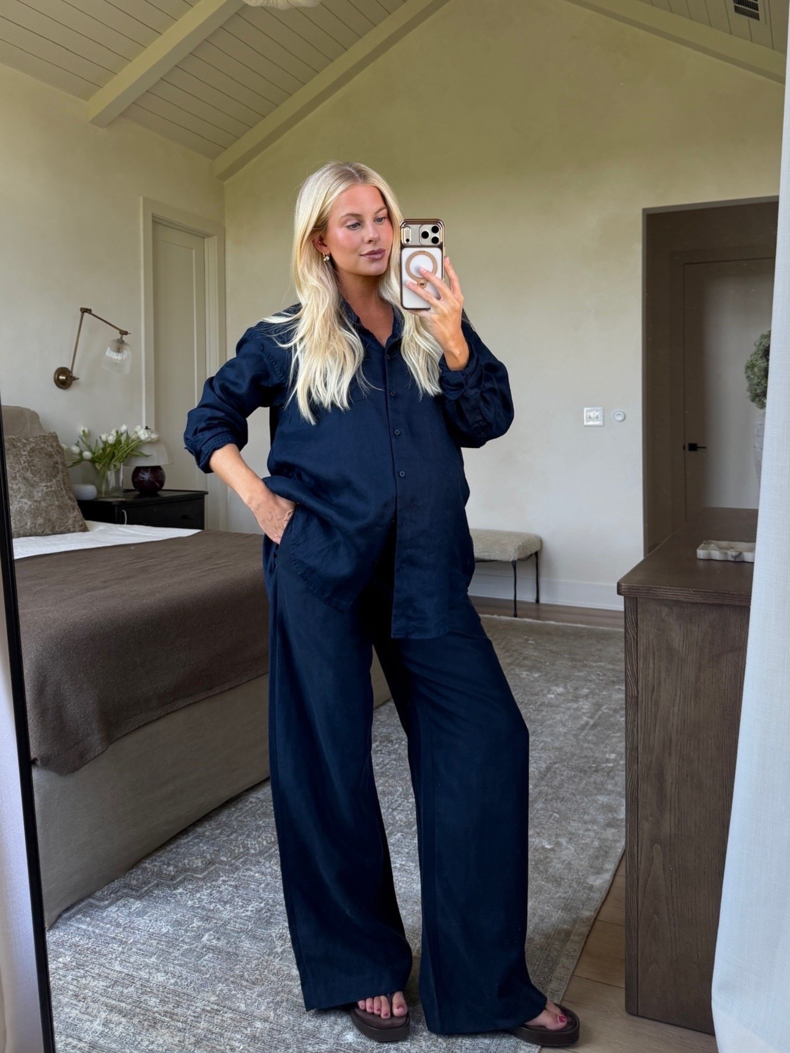 Wearing a medium in top and pants (sized up in both for pregnancy)! #kathleenpost

Casual chic, bump friendly, maternity look, MDW outfit, summer outfit, spring transition look

#LTKBump #LTKSeasonal

#LTKmomlife #LTKBump #LTKootd