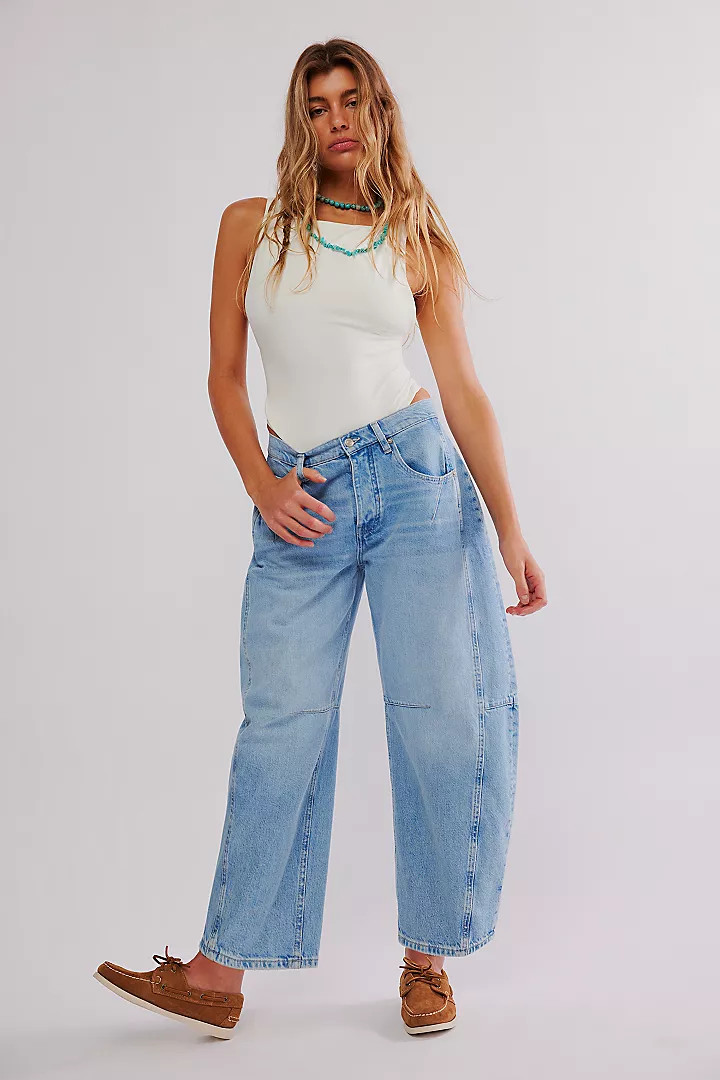 CRVY Venus Barrel Jeans | Free People (Global - UK&FR Excluded)