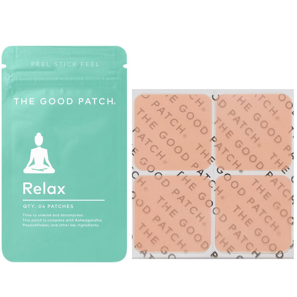 The Good Patch Relax Plant-Based Vegan Wellness Patch - 4ct | Target