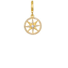 Soleil Compass Clip-On Charm | Sequin