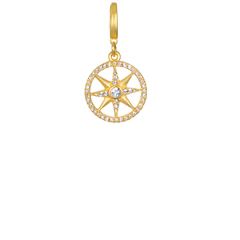 Soleil Compass Clip-On Charm | Sequin