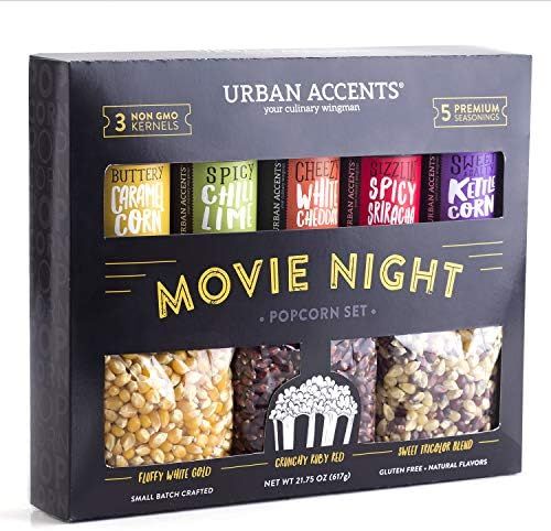 Amazon.com : Urban Accents MOVIE NIGHT Popcorn Kernels and Popcorn Seasoning Variety Pack (set of... | Amazon (US)