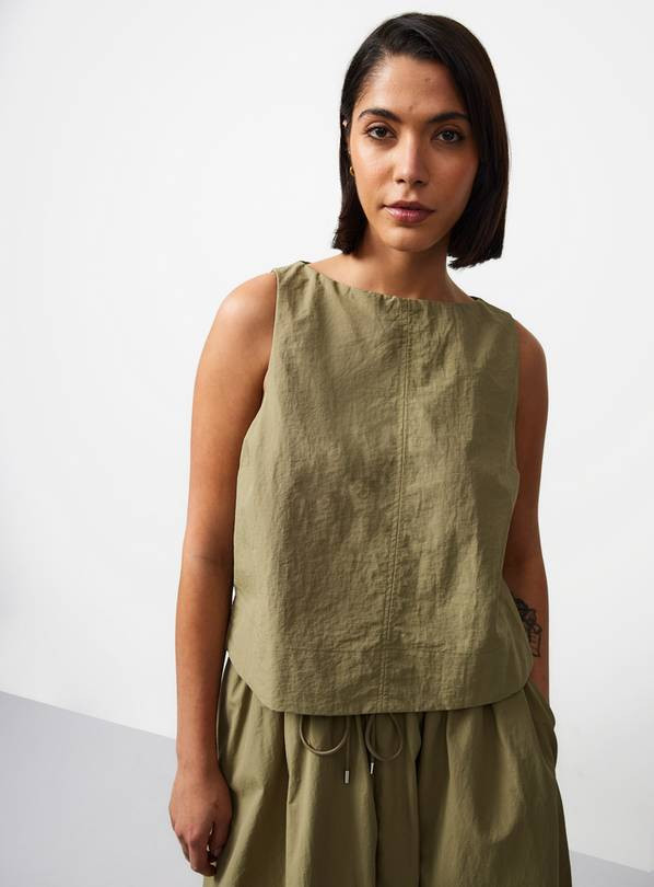 Buy Light Khaki Technical Seam Detail Co-ord Shell Top 18 | Co-ords | Tu | Tu Clothing