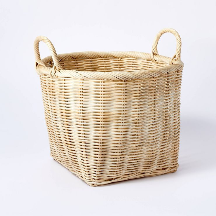 Medium Rattan Basket with Handles - Threshold™ designed with Studio McGee | Target