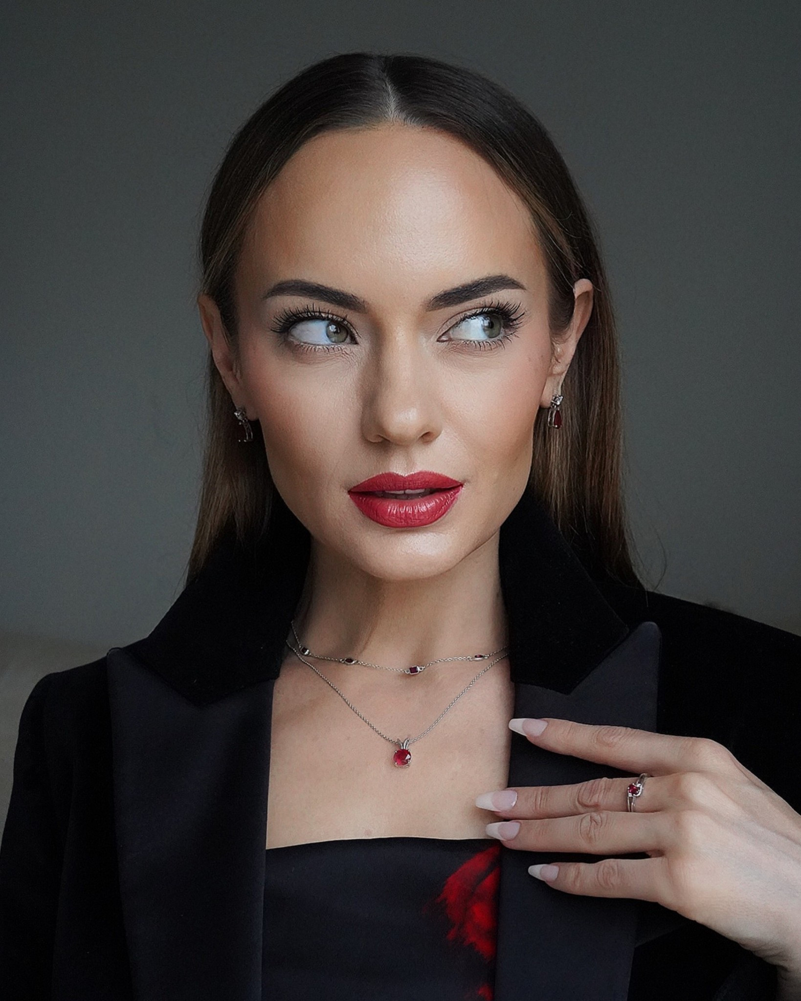 Ruby jewelry and burgundy lipsticks for fall 

#LTKBeauty