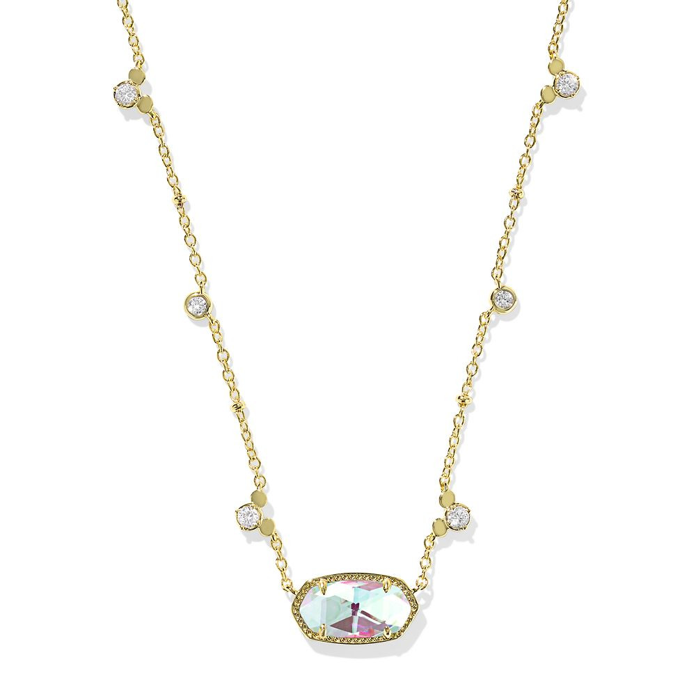 Mickey Mouse Elisa Necklace by Kendra Scott – Dichroic Glass | Disney Store