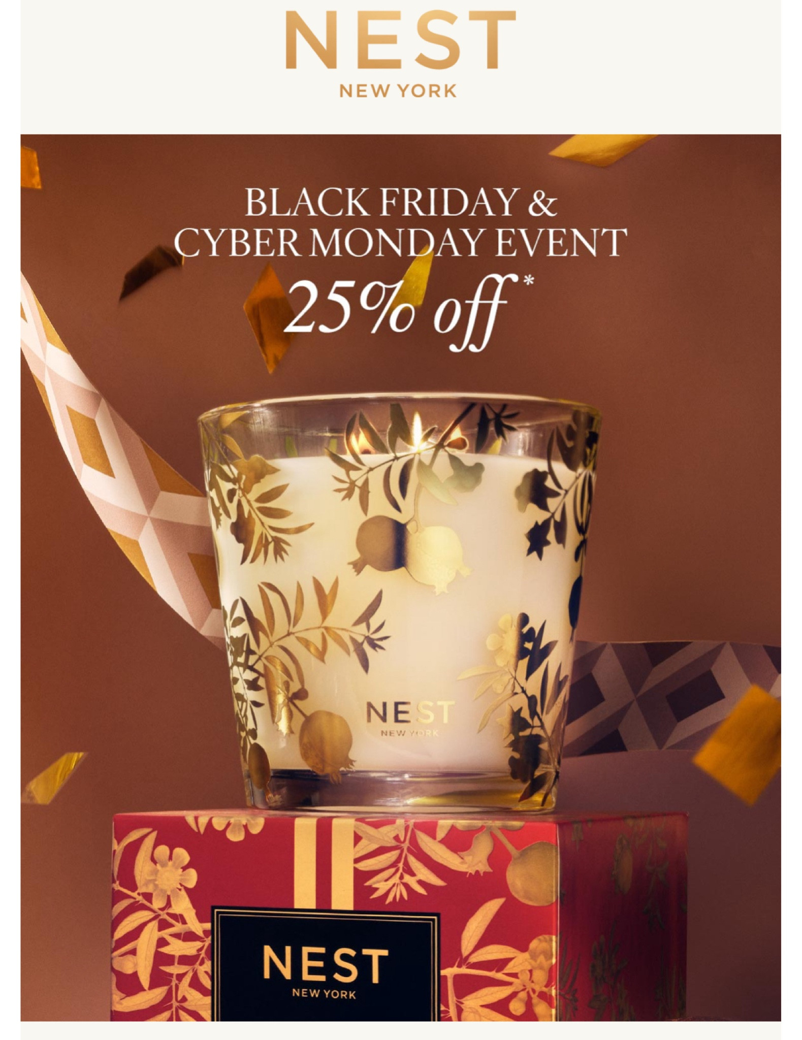 25% off plus a free candle from Nest. I love the Moroccan amber scent for the home - I use the diffusers and hand soap. For holidays the Hearth candles smell exactly like a wood burning fireplace. And for perfume, the vanilla is gorgeous on its own or mixed with other scents. 

Code FRIDAY25

#LTKSaleAlert #LTKCyberWeek
