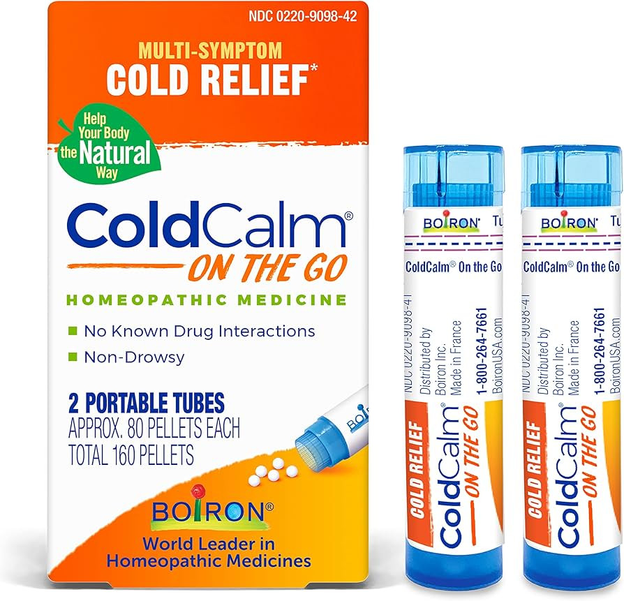 Boiron ColdCalm On The Go Cold Relief for Sneezing, Runny Nose, Nasal Congestion, and Sore Throat... | Amazon (US)