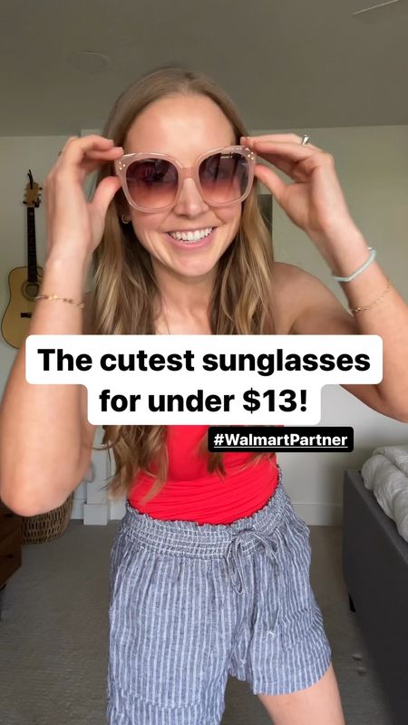 I bought these sunglasses from @walmart earlier this year and I’ve been wearing them nonstop! #WalmartPartner 

Even better? 

I got them as soon as same day from Walmart (these cute $13 shorts are also a perfect coverup and were delivered that fast too!)