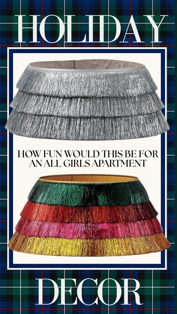 The most fun tree collar ever. Perfect for a girl apparent or a daughter’s bedroom tree 

Tinsel | Christmas tree collar | holiday decor | Christmas decor 

#LTKHoliday #LTKFindsUnder50 #LTKSeasonal