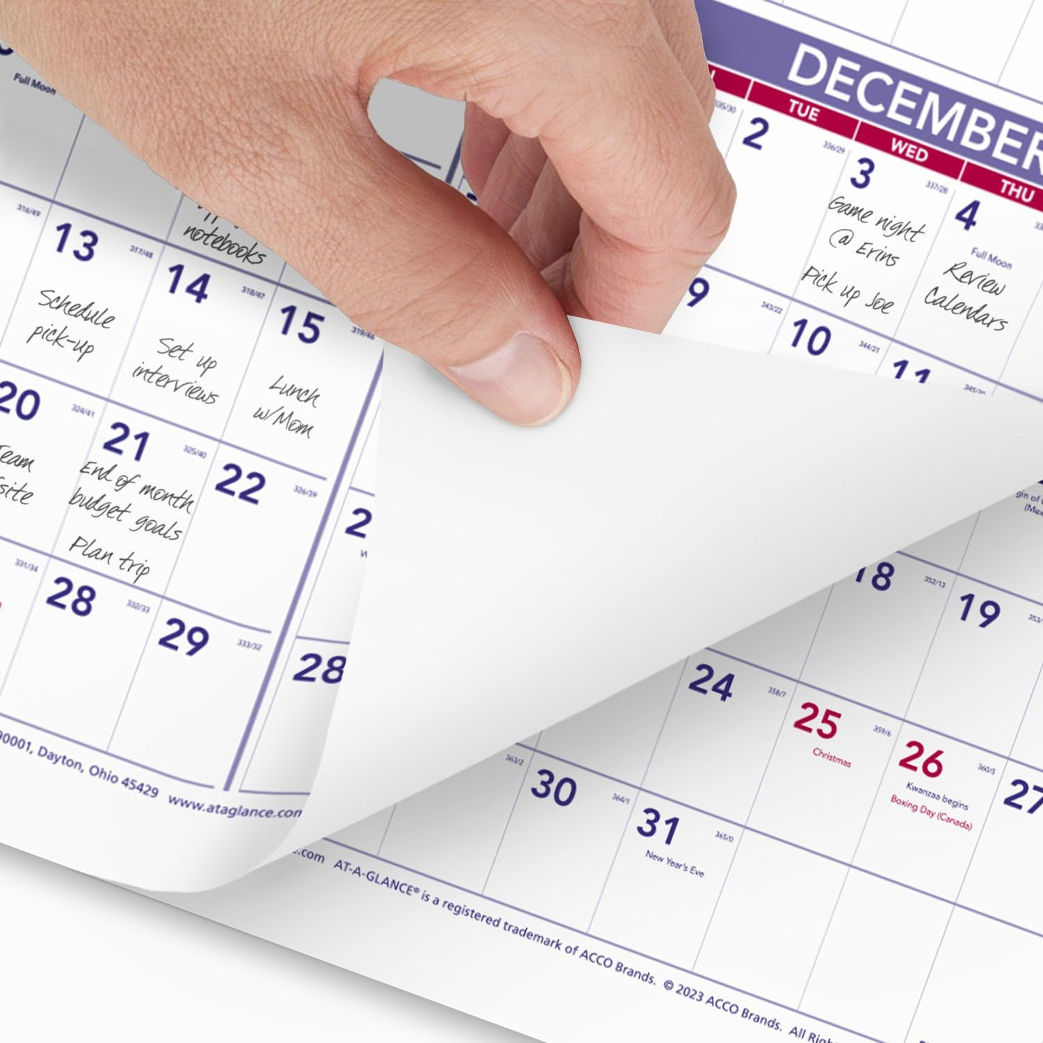 AT-A-GLANCE 2025 Wall Calendar, Monthly, 24" x 36", Extra Large, Paper (PM122825) | Amazon (US)