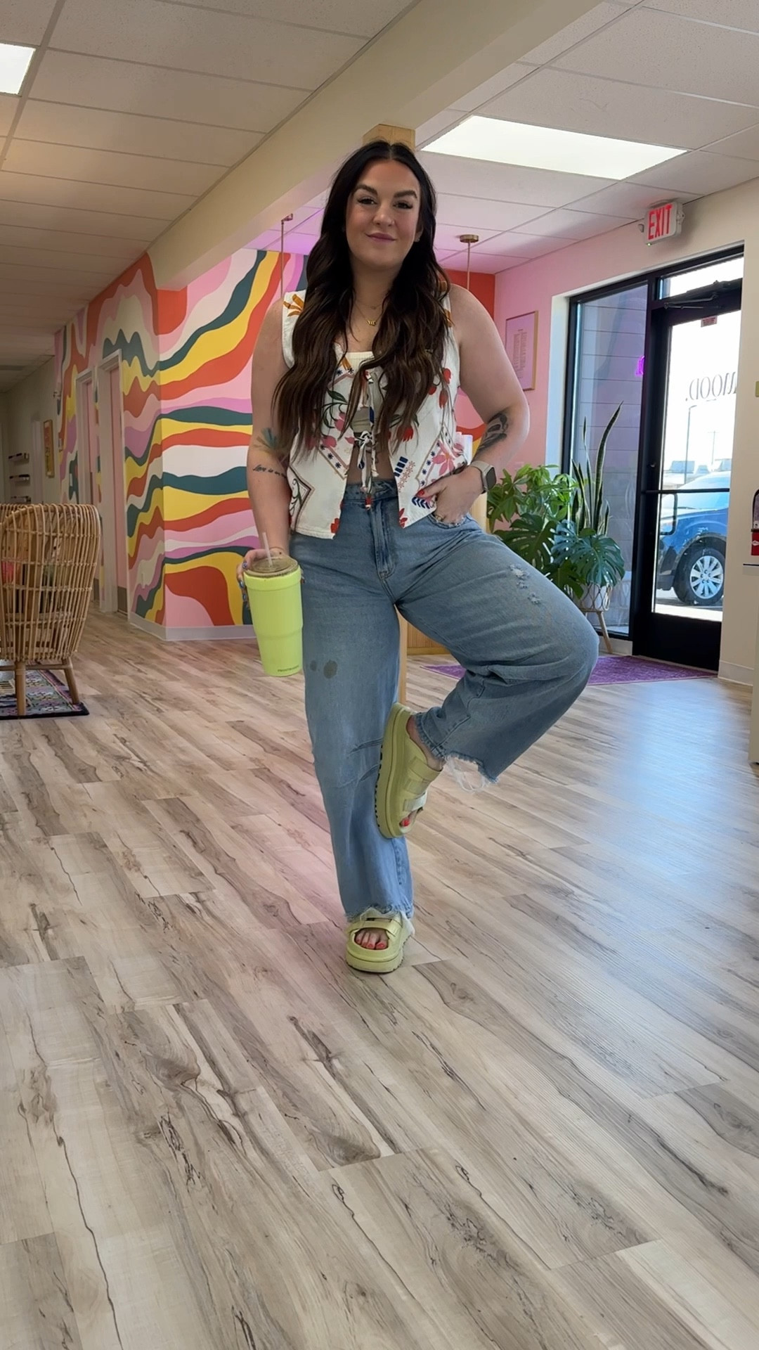 that coffee stain though 🤦🏻‍♀️😂
bandeau - M/L
vest - large
jeans - 29, 28 inseam

Ugg | Uggs | Ugg sandals | barrel jeans | buckle clothes | summer outfit | 

#LTKStyleTip #LTKSummerEdit #LTKMidsize