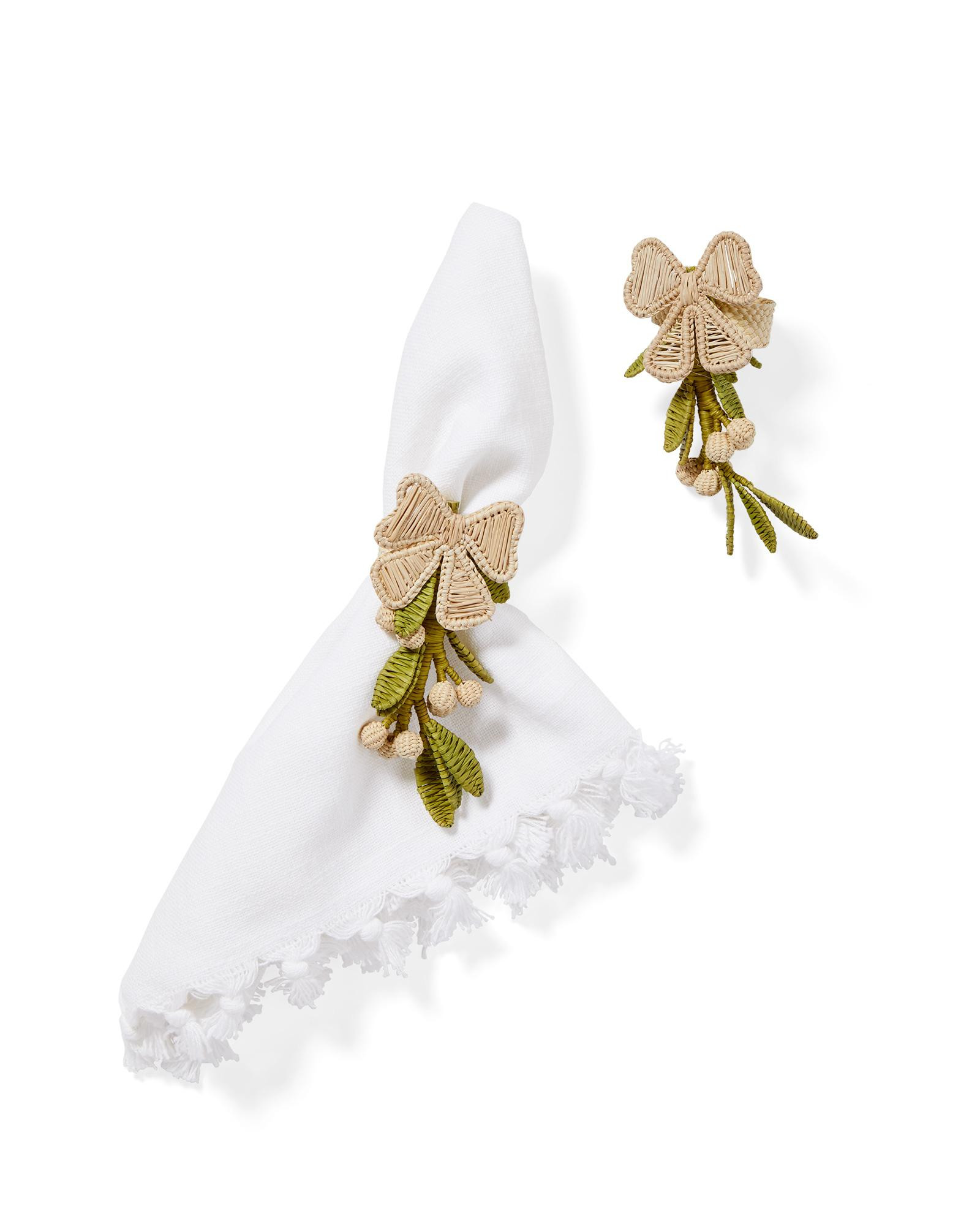 Holiday Handwoven Napkin Rings (Set of 2) | Serena and Lily