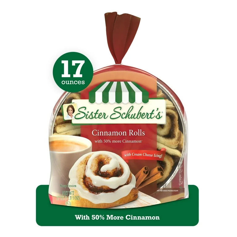 Sister Schubert's Cinnamon Rolls, 17 oz, 8 Ct | Walmart (US)