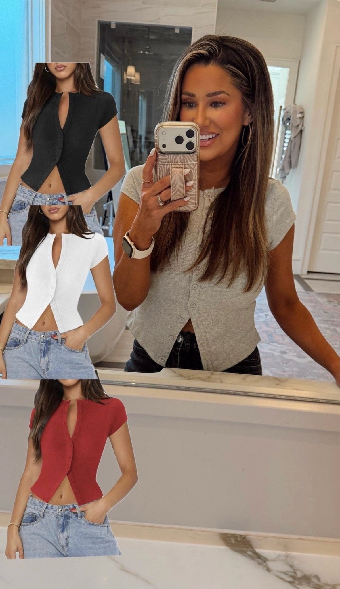 The cutest elevated basic tops

#LTKSeasonal #LTKootd #LTKmomlife