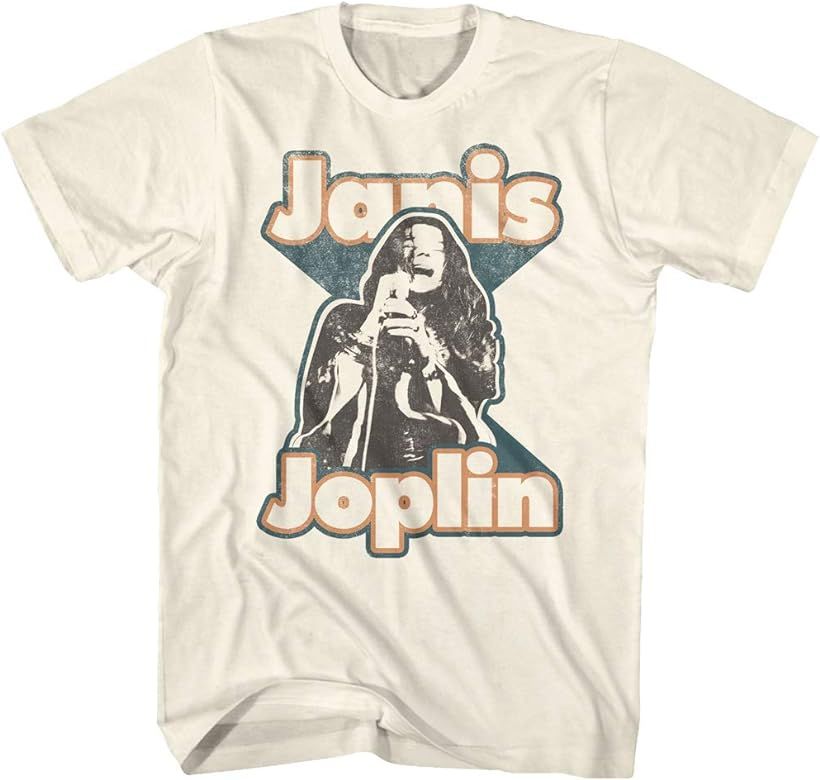 Janis Joplin Singer Songwriter 1970 Louisville Concert Poster Image Adult Short Sleeve T-Shirt Gr... | Amazon (US)