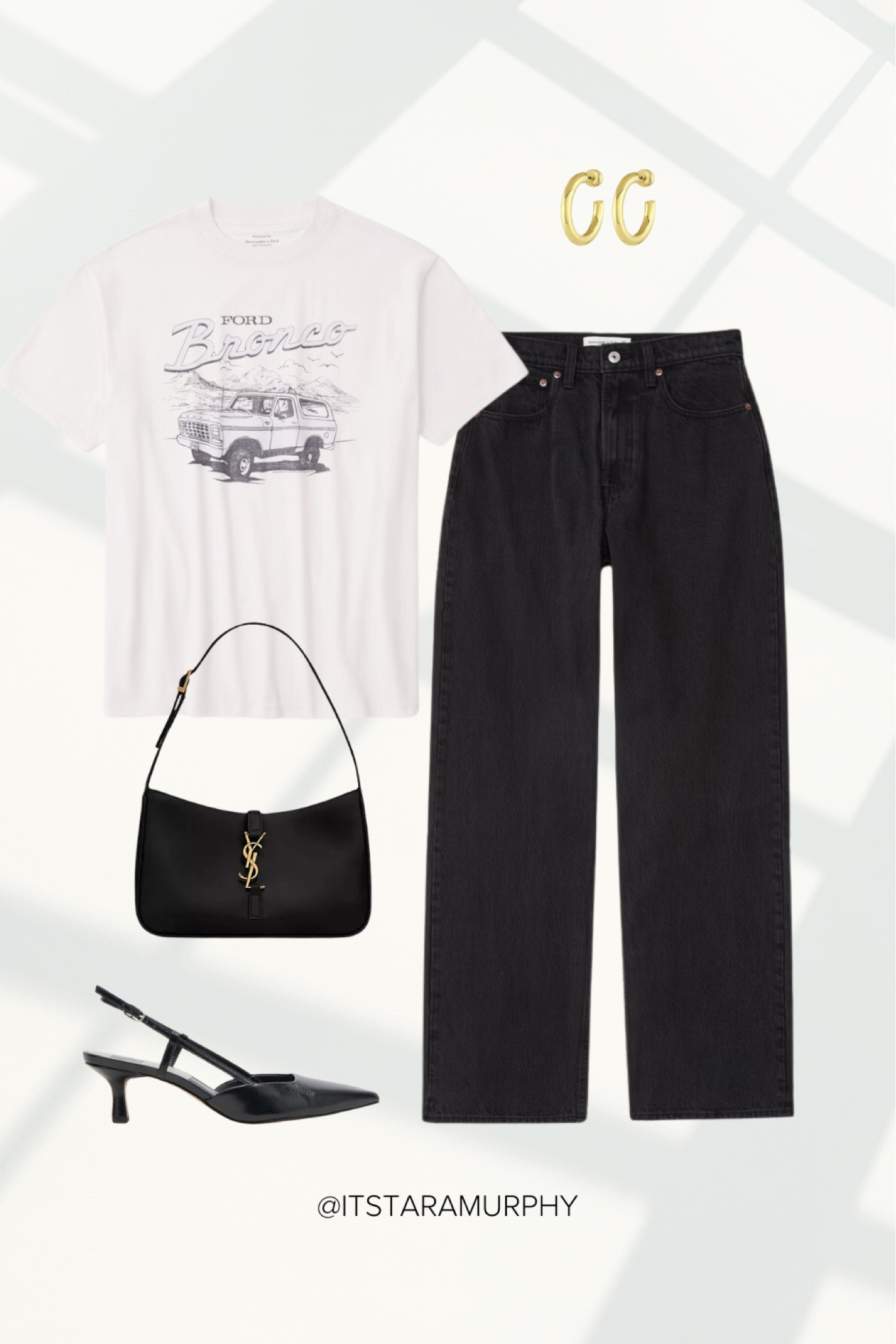 Nothing a little black heel can’t dress up!

Abercrombie and Fitch, dinner outfits, black jeans, graphic tees, classy looks


#LTKparties #LTKshoecrush #LTKstyletip