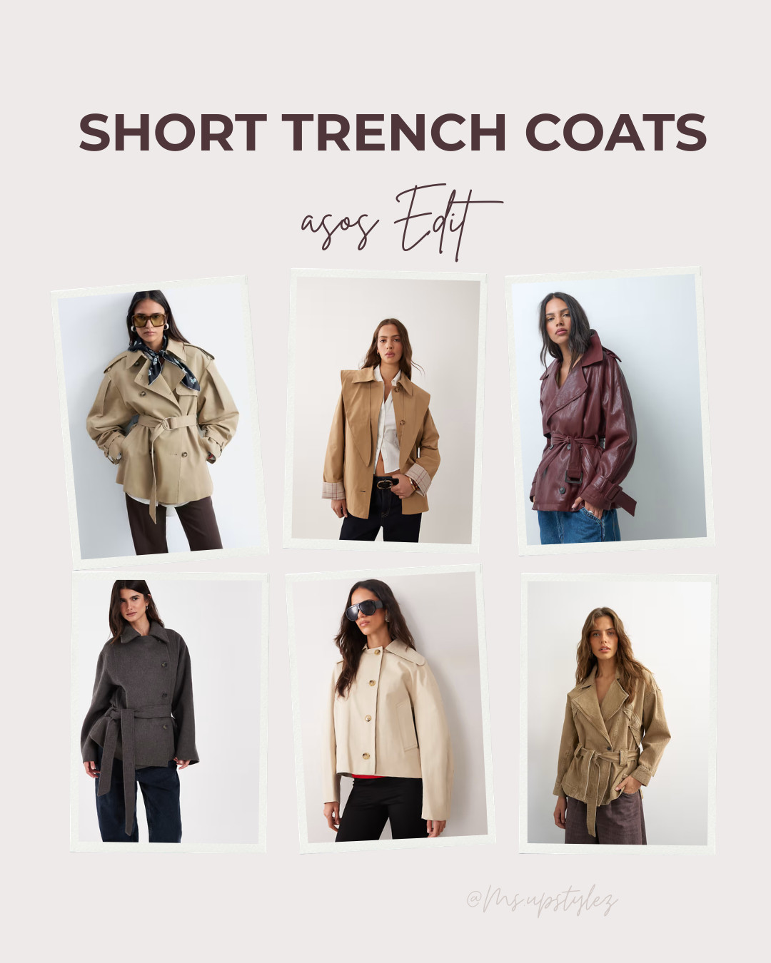Short trench coat from @asos #sellingfast #trending #LTKFinds 

 #LTKSeasonal #LTKActive #LTKU