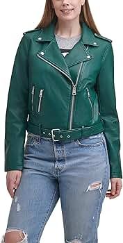 Levi's Women's Faux Leather Belted Motorcycle Jacket (Standard and Plus Sizes) | Amazon (US)