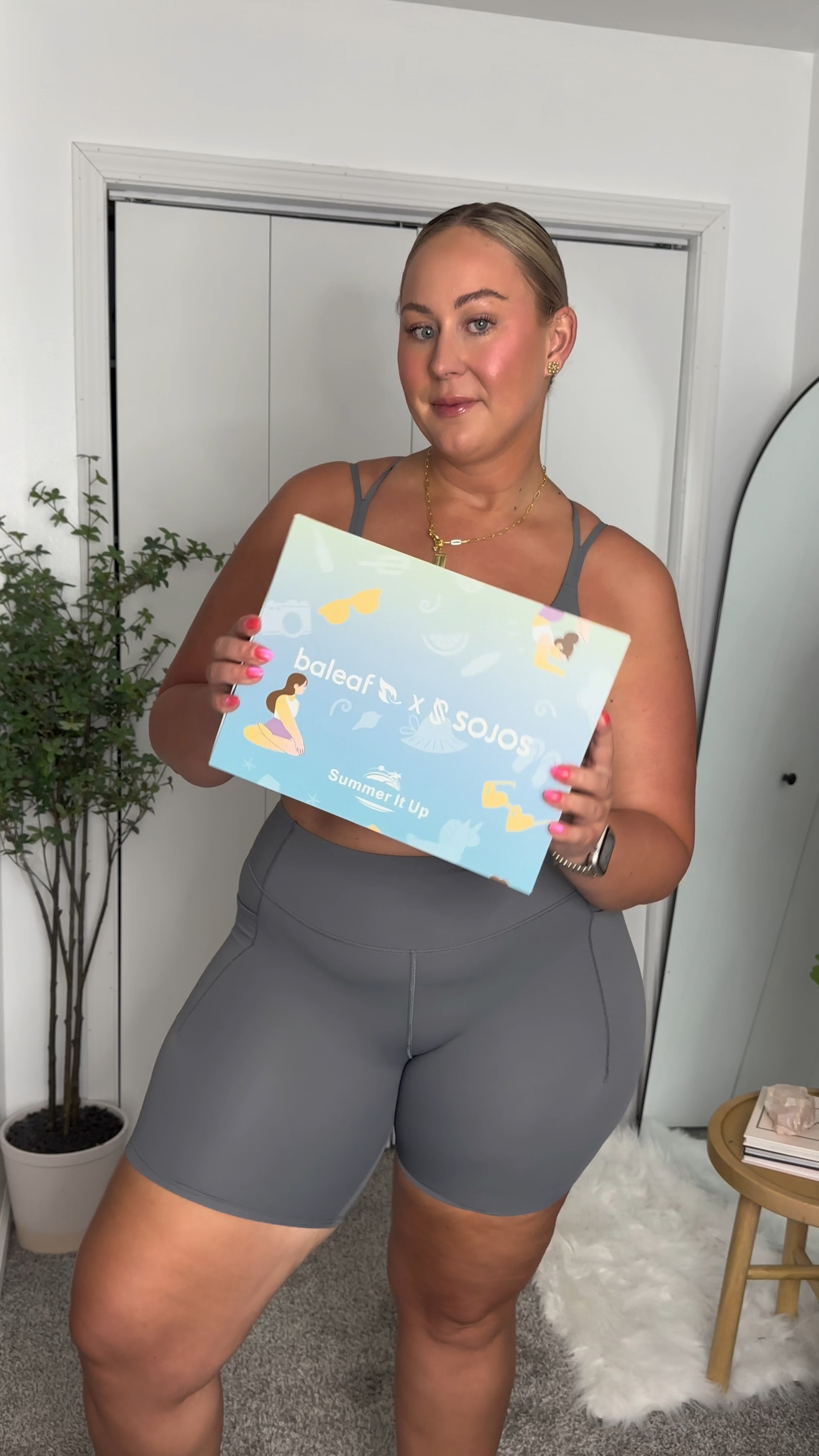 Short BALEAF Freeleaf - Cintura Alta Para Yoga E Atividades Físicas