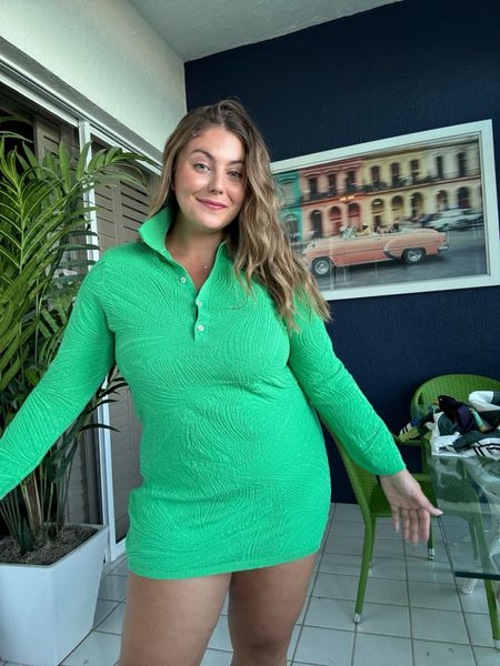 I loved this green dress, but it was very short on me. If you’re shorter it might be a good option for you! Wearing size 1X. 

#LTKstyletip #LTKSeasonal #LTKmidsize