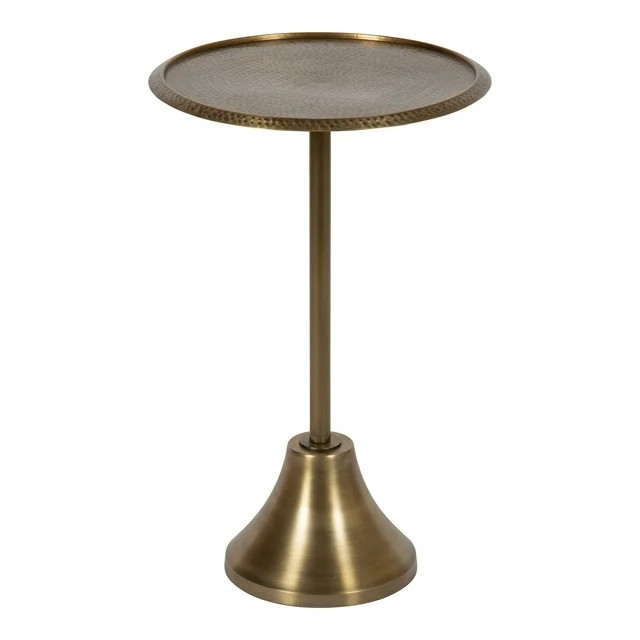 Kate and Laurel Sanzo Modern Round Pedestal Side Table, 15 x 15 x 24, Gold, Decorative End Table ... | Walmart (US)