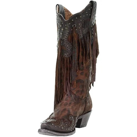 Corral Boot Company Womens Honey Goat Overlay Boot 6.5 B Brown | Walmart (US)