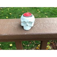 Skull Tea Light Holder - Concrete Candle Decor Holder, Cement Decor, Home | Etsy (US)