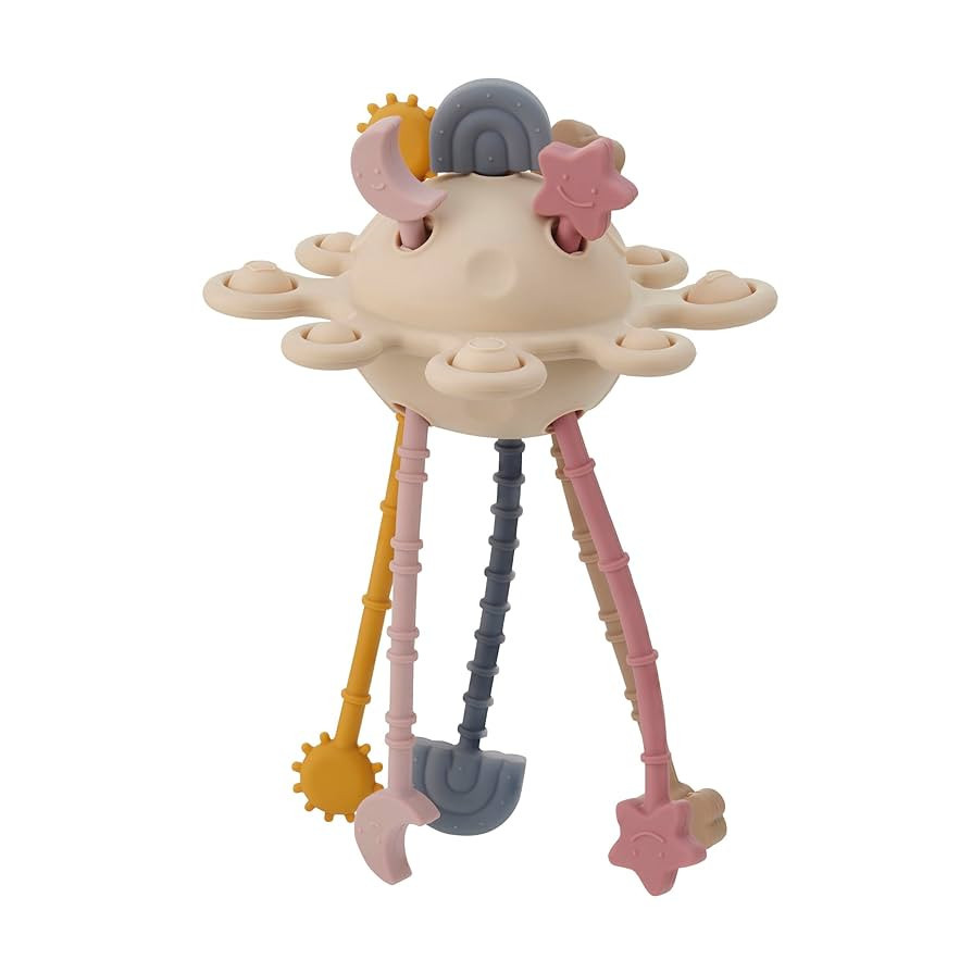 tickit Silisoft Zip Pull Sensory Toy with Earthy Ridged Silicone Tentacles and Popping Buttons fo... | Amazon (UK)