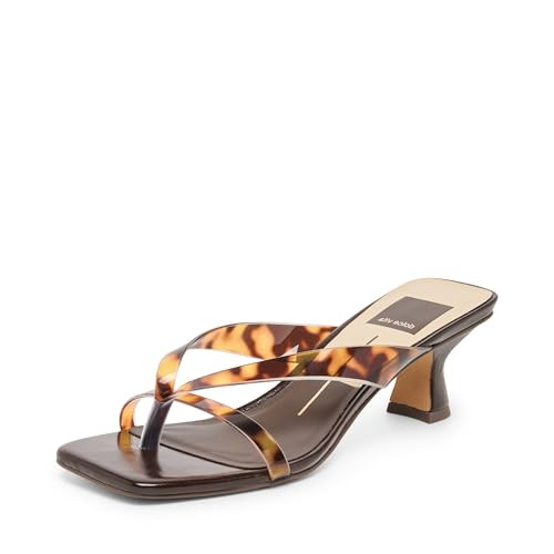 Dolce Vita Women's Brevel Vinyl Heeled Sandal, Tortoise, 10 | Amazon (US)