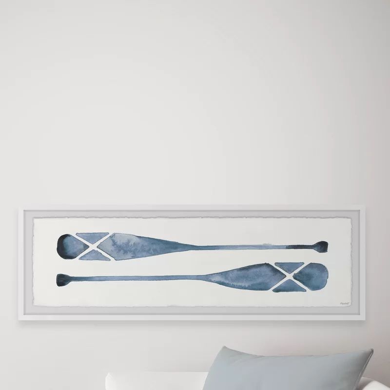 Paddle Blues Picture Frame Painting Print on Paper | Wayfair Professional
