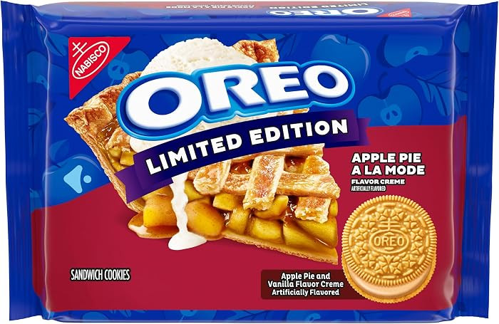 OREO Apple Pie a la Mode Sandwich Cookies, Limited Edition, 10.68 oz | Amazon (US)