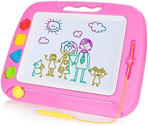 SGILE Magnetic Drawing Board Toy for Kids, Large Doodle Board Writing Painting Sketch Pad, Random... | Amazon (US)