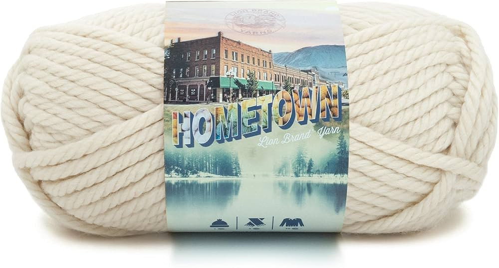 Lion Brand Yarn Hometown Yarn, Bulky Yarn, Yarn for Knitting and Crocheting, 1-Pack, Houston Crea... | Amazon (US)